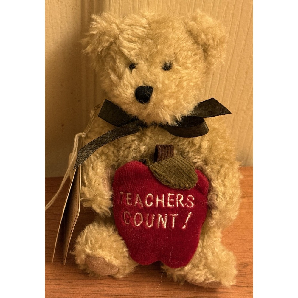 BOYD'S BEARS MISS WISELY TEACHER BEAR-#903300 "Teachers Count" 2002 6" Jointed